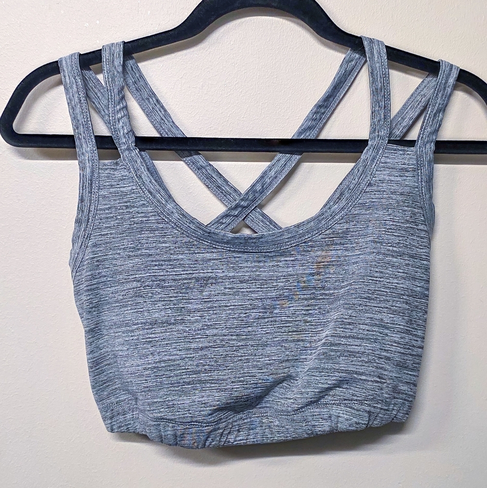 KIAVA Black and Gray Sports Bra